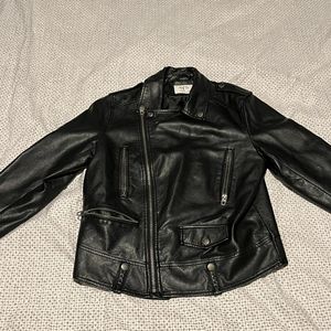 Faux Leather biker jacket